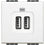 Caricatore USB 2 prese  bianco - N4285C2 - Bticino Living Light