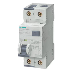 Interruttore Automatico Magnetotermico Differenziale 10A 30ma 10KA  1P+N  TIPO A -  Siemens 5SU13547KK10