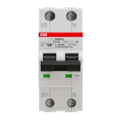 Magnetotermico Differenziale 16A C 30MA 1P+N 4,5KA AC - DS201LHC16AC30 - DS201 L H - ABB