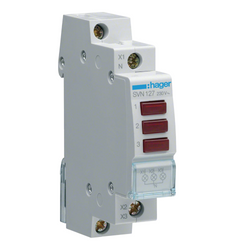 Segnalatore Luminoso con 3 Led Rossi/Spia 1 Modulo - SVN127 - Hager