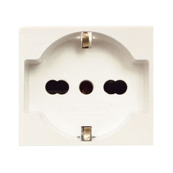 PRESA UNEL BIPASSO 2P+T10/16A BLANC - 45990/15TS - Ave Blanc