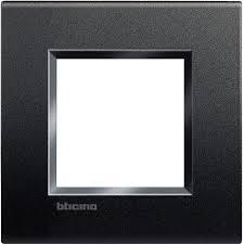 Placca 2P antracite - LNA4802AR - Bticino Living